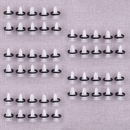 CITALL 50Pcs W713297-S300 Car Door Trim Panel Clips with Sealer Accessories Fit for Ford