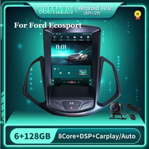Tesla Style Car Radio For Ford Ecosport 2013-2017 Android 10.0 Autoradio Multimedia Video Player Navigation Carplay Auto Stereo