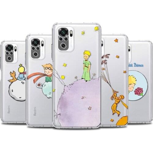 Little Prince Clear Phone Case For Redmi Note 10 9 9S 9T 8 8T 7 Pro Max 5G 9 9C 9i 9A 9T Prime Power Capa Silicon Fundas