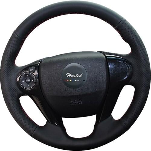 Wheel steering cover for Honda Accord 9 Odyssey Crosstour 2013-2016 Pilot 2016 2017 Microfiber leather Braid on the wheel