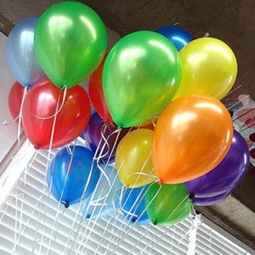 Hot Sale 10 inch 100PCS Colorful Pearl Latex Balloon for Celebration Party Wedding Birthday Free Shipping