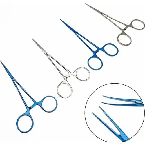 Hemostatic Clamp forceps Dental Microvascular Hemostatic Forceps Pliers Straight/Elbow Head