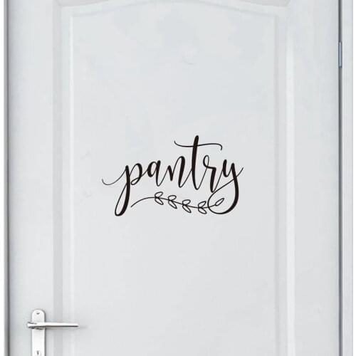 Kitchen Pantry Door Sign Wall Decals Art Decor , Trash and Compost Recycle Vinyl Letters Sticker Kitchen Garbage Can Sign