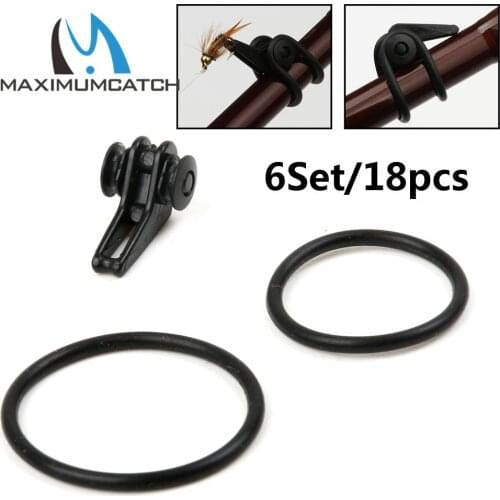 Maximumcatch 4/6Sets 12/18pcs Tenkara Fly Fishing Rod Hook Keeper