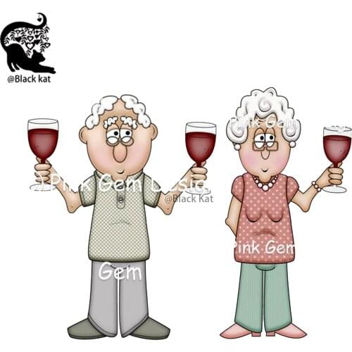 Cheers Parents Metal Cutting Dies Mens Womens Birthday Grandparentss Day Stencil For DIY Scrapbooking Card Craft