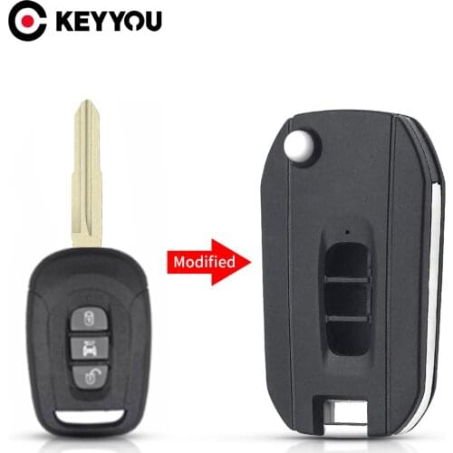 KEYYOU Modified Remote Key Shell Case Fob For Chevrolet Captiva Opel Antara 3 Buttons 2006 2007 2008 2009 2010 Uncut New Arrivel