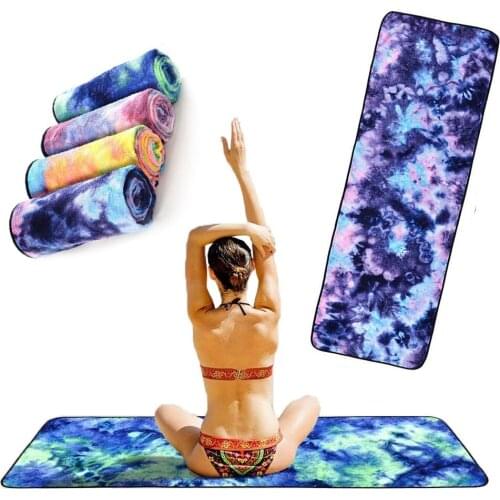 Non-Slip Yoga Mat Cover Towels Yoga Blankets Soft Foldable Microfiber Travel Beach Towel For Gymnastics Pilates Sports Fitness