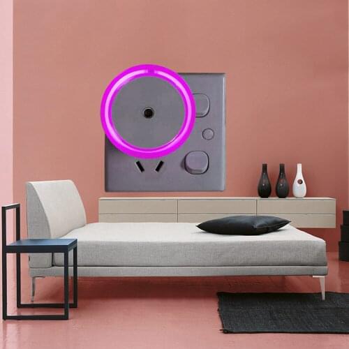 New Wireless Motion Sensor Night Lights Mini LED Bedside Light Bedroom Decor Lamp EU US Plug Luminous Lighting Aisle Wall Lamps