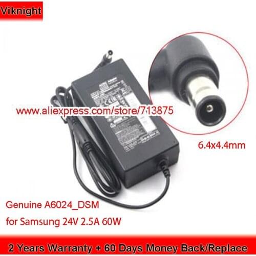 Genuine 60W Charger A6024_DSM A6324_DSM 24V 2.5A AC Adapter for Samsung HW-H750 HW-F551 HW-F550 HW-F355 HW-H450 Soundbar