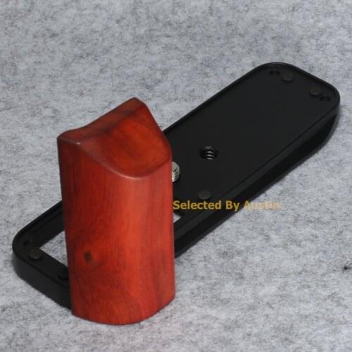 Mahogany Wooden Wood Hand Grip W Quick Release Plate Vertical Bracket For Fuji XE3 XT30 XT20 Fujifilm X E3 XT30 XT20