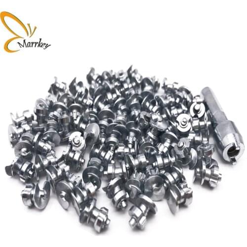 Marrkey 20PCS MS100 6*8.5mm Tires Studs/Screw in Spikes/ Spikes for Tire/ Ice Spickes for Tires/spike tires bicycle/Shoes/Boots