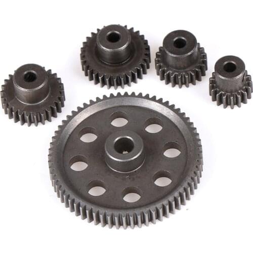 11184 Steel Metal Spur Diff Differential Main Gear 5MM 64T Motor Pinion Gears 3.17MM 17T 21T 26T 11119 11181 11176 11189 HSP Car