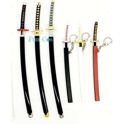 20 Styles 25cm Anime Demon Slayer Kimetsu No Yaiba Kyojuro Rengoku Katana Train Mugen Cosplay Weapons Sword Model Prop Kid Gift