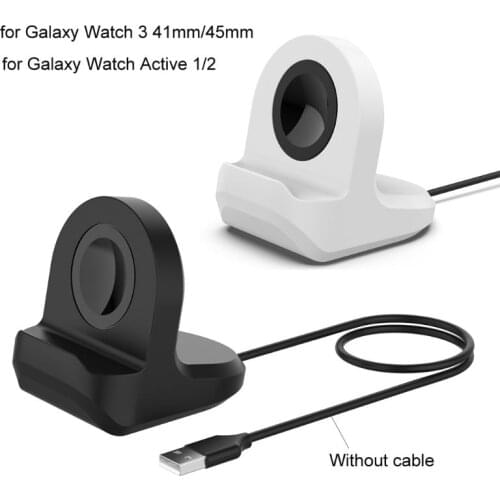 27RA Universal Silicone Charge Stand Holder Dock for -Samsung -galaxy watch 3 R840 R850 active 1/2 SM-R500 SM-R820 SM-R830