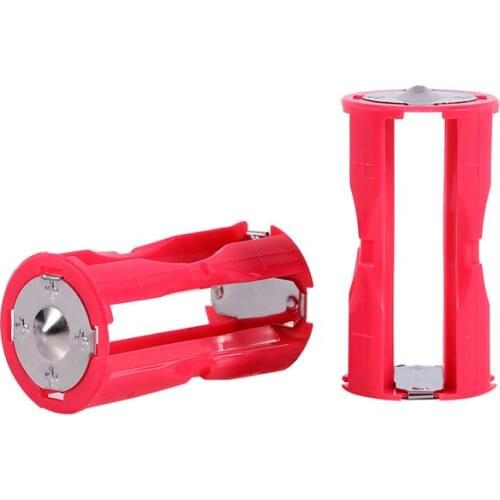 4pcs/lot 4AAA to C Size Parallel Portable Battery Convertor Adapter Holder Cases Box Convert 1/2/3/4 AAA Battery to C Battery