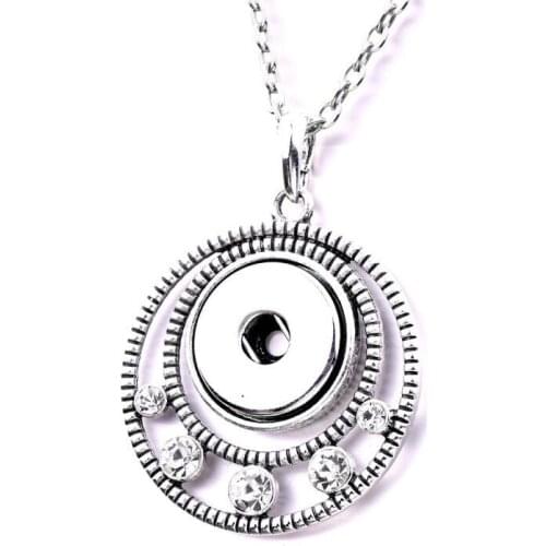 Bohemian Ethnic Style Necklaces Feather Tassels Snap Button Necklace Fit 18mm Snap Buttons Snap Jewelry