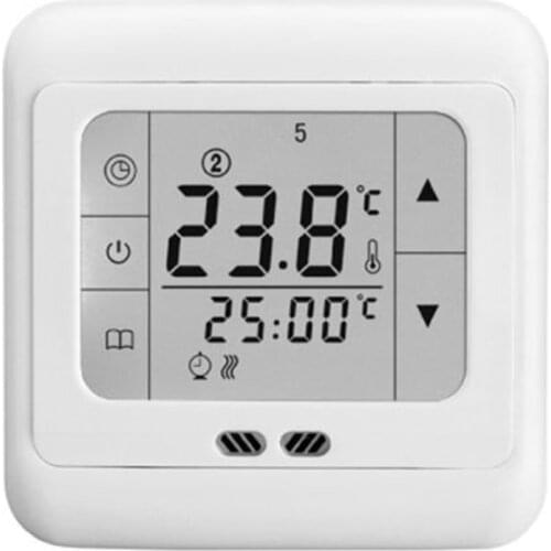 Programmable Digital Thermoregulator Touch Screen Room Heating Thermostat Underfloor Heating for Floor Electric Heating System
