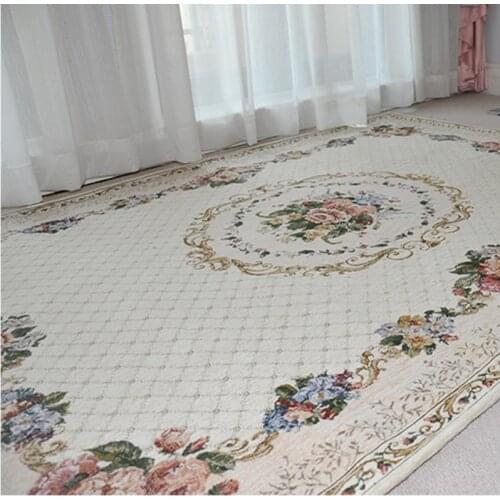 Modern Concise Style Living Room Carpets Flower American Bedroom Carpet Home Coffee Table Rug Study Room Europe Carpet Floor Mat