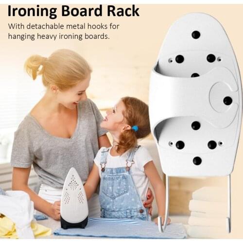 Creativity Ironing Board Rack Lightweight Board Holder With Detachable Metal Hooks For Hanging Heavy Ironing Boards