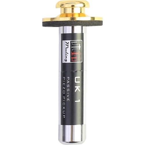 Mini Passive Piezo Pickup Instrument Transducer Combine with Tail Nail for Ukulele Kalimba