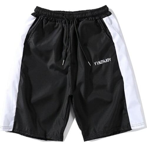 Summer Shorts Mens Joggers Fitness Sportswear Tracksuit Sweatpants Splicing beach shorts Men Track Basketball Splicing Shorts