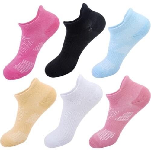 Sport Running Socks Women Outdoor Athletic Fitness Training Marathon Short Low Cut Sock Men Cotton Cushion Breathable Ankle Sock