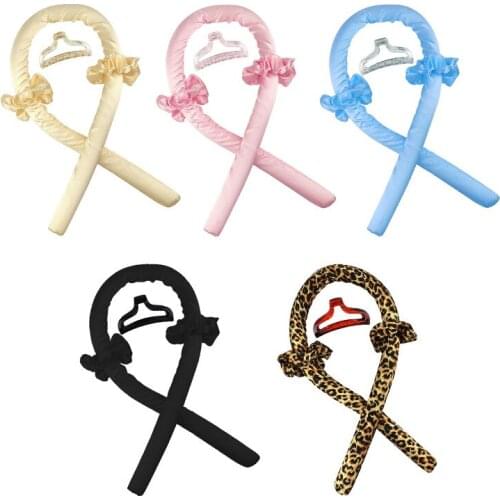 Heatless Curling Rod Headbands Hair Roller Silk Curling Ribbon Sleep Curling Stick Heatless Hair Curling Ribbon Hair Curler