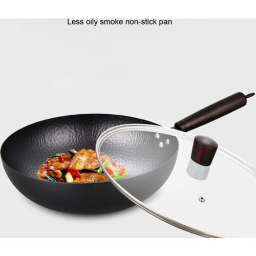 Frying Pan High-end Home Non-stick 32cm Traditional Wok Super Cost-effective Scrambled Eggs Pan-free Pan Wok Pans