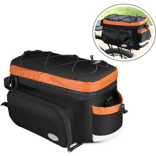 Large Electric Bike Rear Rack Saddle Bag Heavy Duty Ebike Bicycle Storage Case Travel outing Easy to load and unload 4 color