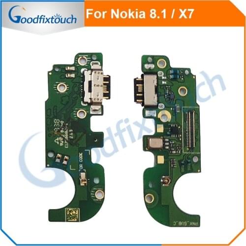 For Nokia 8.1 X7 USB Charging Charger Port Dock Connector Flex Cable Ribbon For Nokia X7 8.1 Repair Parts