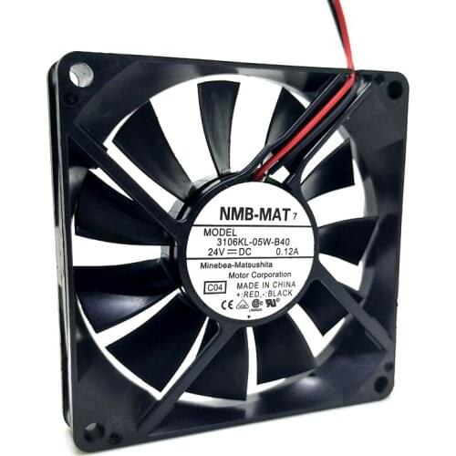 New 80mm 24V fan Original For NMB 8015 fan 3106kl-05w-b40 24v 0.12A 8cm ultra thin frequency converter cooling fan