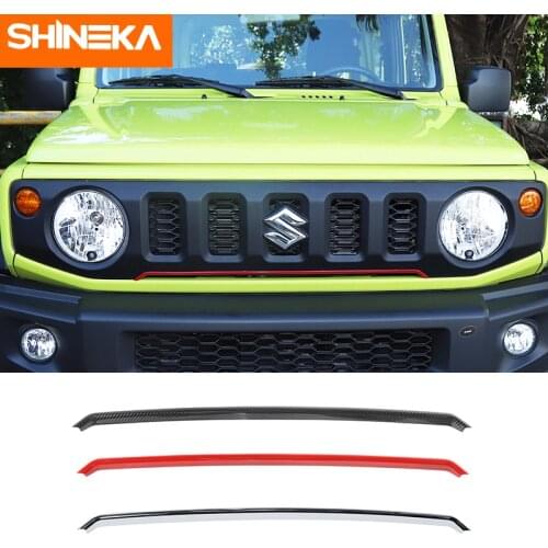 SHINEKA Exterior Accessories For Suzuki Jimny Car Front Grille Decoration Trim Stickers For Suzuki Jimny 2019-2020 Car Styling