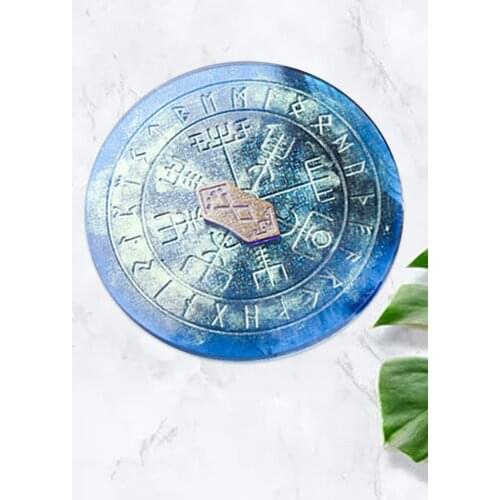 Fun Game Rune Divination Compass Mold Rune Stone Card Dice Silicone Moulds Drop Shipping