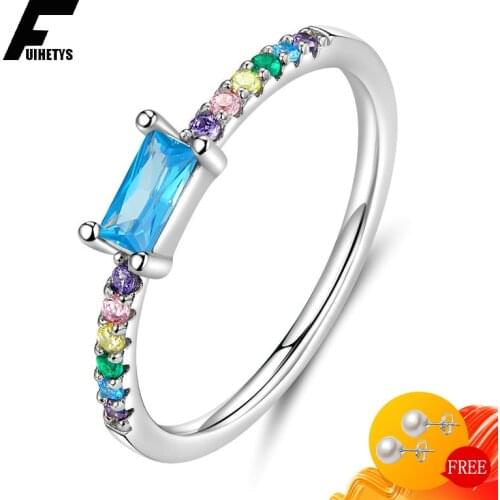Fashion Women Ring for Wedding Party S925 Silver Jewelry with Zircon Gemstone Finger Rings Trendy Promise Accessories Wholesale
