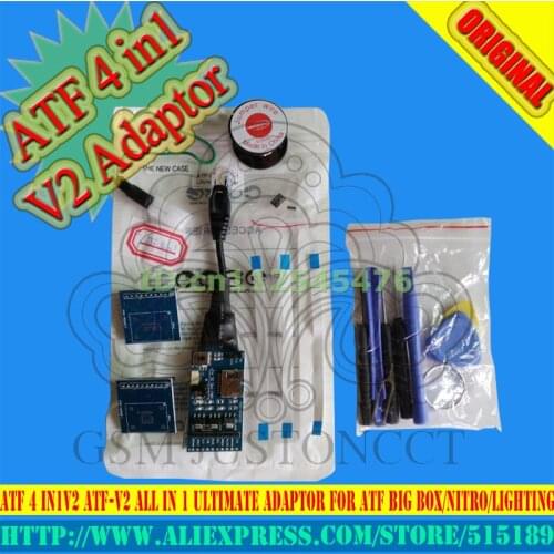 100% Original product ATF BOX JTAG/EMMC/ISP/MMC CARD ATF-V3 All in 1 Ultimate Adaptor For ATF BIG BOX/Nitro/Lighting