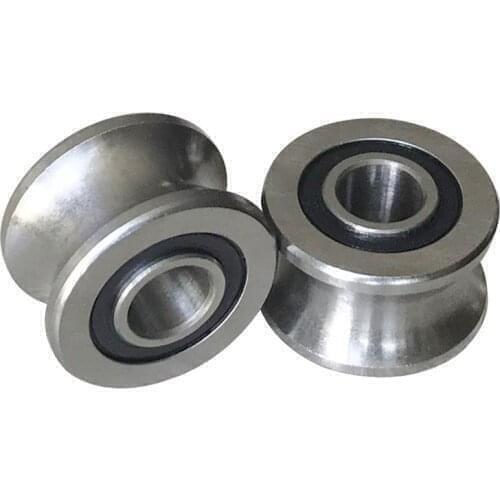 4Pcs SG15 U Groove Track Roller Bearing For Linear Block SGB25UU 5x17x8mm