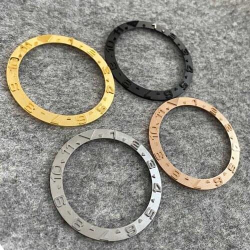 Watch Accessories Ceramic/Steel Ring Mouth Outer Diameter 38mm Inner Diameter 30.5mm Suitable for 40mm Water Ghost Watch Case
