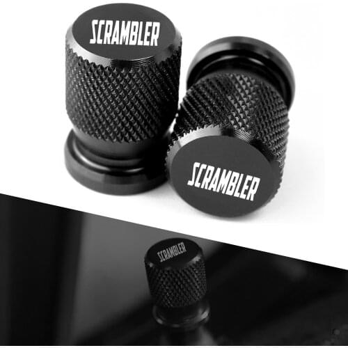 CNC Aluminum Tyre Valve Air Port Cover Cap Motorcycle Accessories For Ducati Scrambler 400 1100 2014 2015 2016 2017 2018 2019