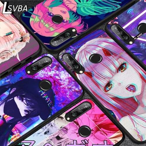 Anime Vaporwave For Huawei Y9S Y8S Y6S Y9A Y7A Y8P Y7P Y5P Y6P Y7 Y6 Y5 Pro Prime 2020 2019 Black Soft Phone Case