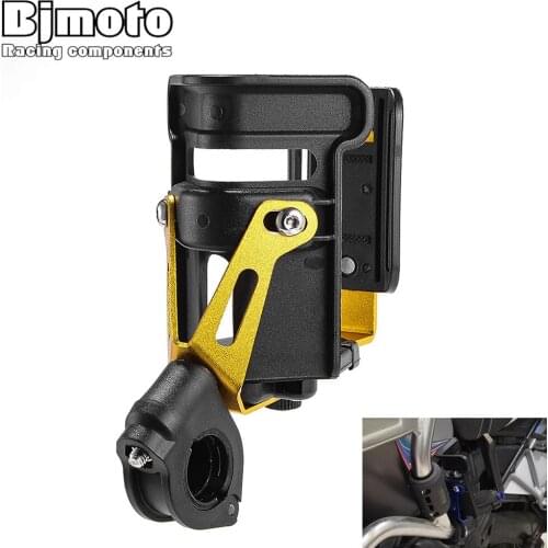 BJMOTO Universal Motorcycle Accessories Water Bottle Holder Crash Bar Drinking Cup Bracket For Yamaha Honda Kawasaki Suzuki