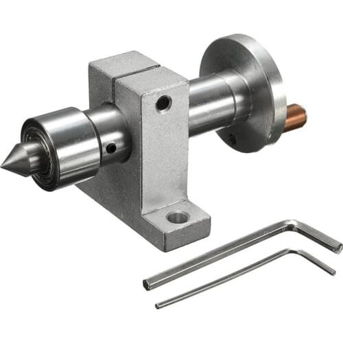 Bearing Live Center Revolving Centre Silver Adjustable Double DIY Accessories With Rocker For Woodworking Lathe Mini Lathe