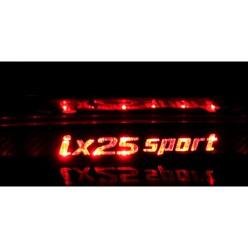 For Hyundai IX25 2014 2015 Additional Brake Light Sticker Higt Mount Stop Lamp Black Carbon Fiber Cover Decoration Car-Styling