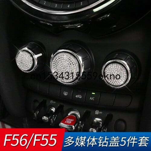For Mini Cooper F56 F55 Central Control Multimedia Diamond Decoration Paste