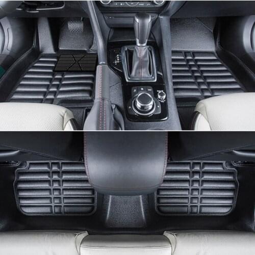 Leather car floor mats for mazda 3 axela 2013 2014 2015 2016 2017 2018 2019 carpet interior rug accessories bm