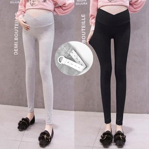 2021 Pregnant Womens Low Waist Leggings In Spring and Autumn