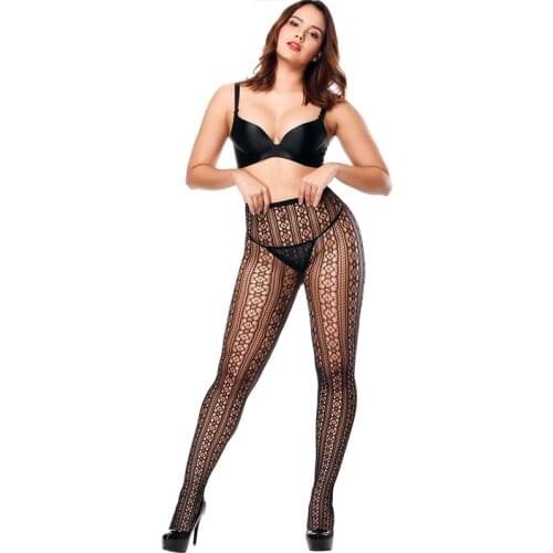 Summer Retro Black Multi-Figure Hollow-Out Pantyhose Womens Sexy Fishingnet Stockings Fashionable Fine-Mesh Hottie Nylon Tights
