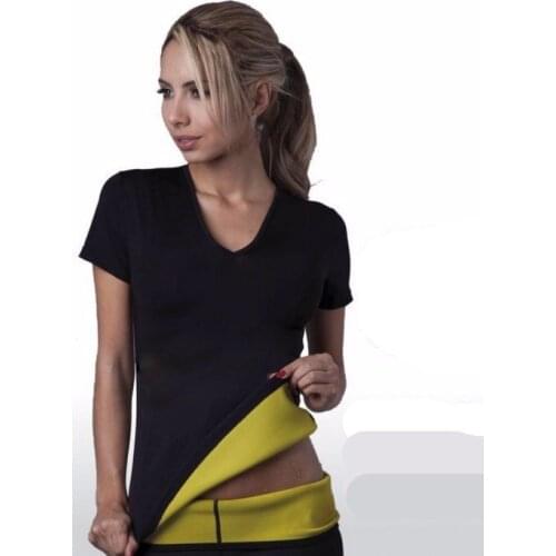 Hot Shapers neotex T shirt Stretch Neoprene Slimming Vest Body Shaper Control Vest tops Weight Loss corset Reductoras Espartilho