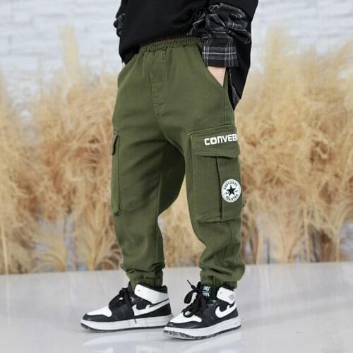 Hot Sale Spring Autumn Casual Pants Boys Kids Trousers Children Clothing Teenagers Sport In Stock High Quality