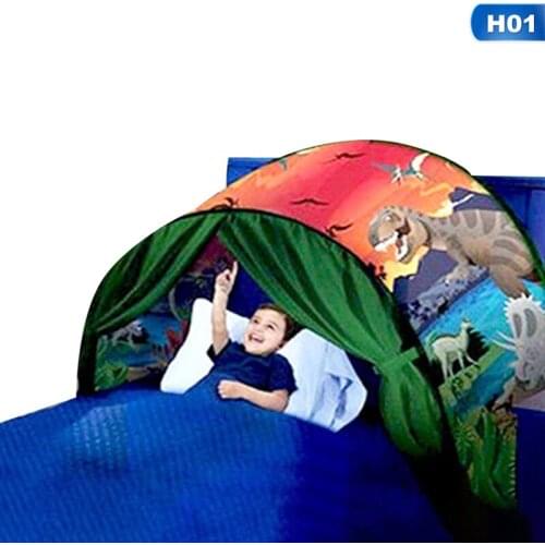 Foldable starry sky dream tent with light storage pockets childrens sleep foldable mattress tent tent