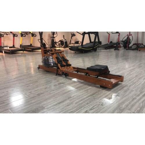 Folding wooden water rower home rowing machine gym equipment OAK wood rower